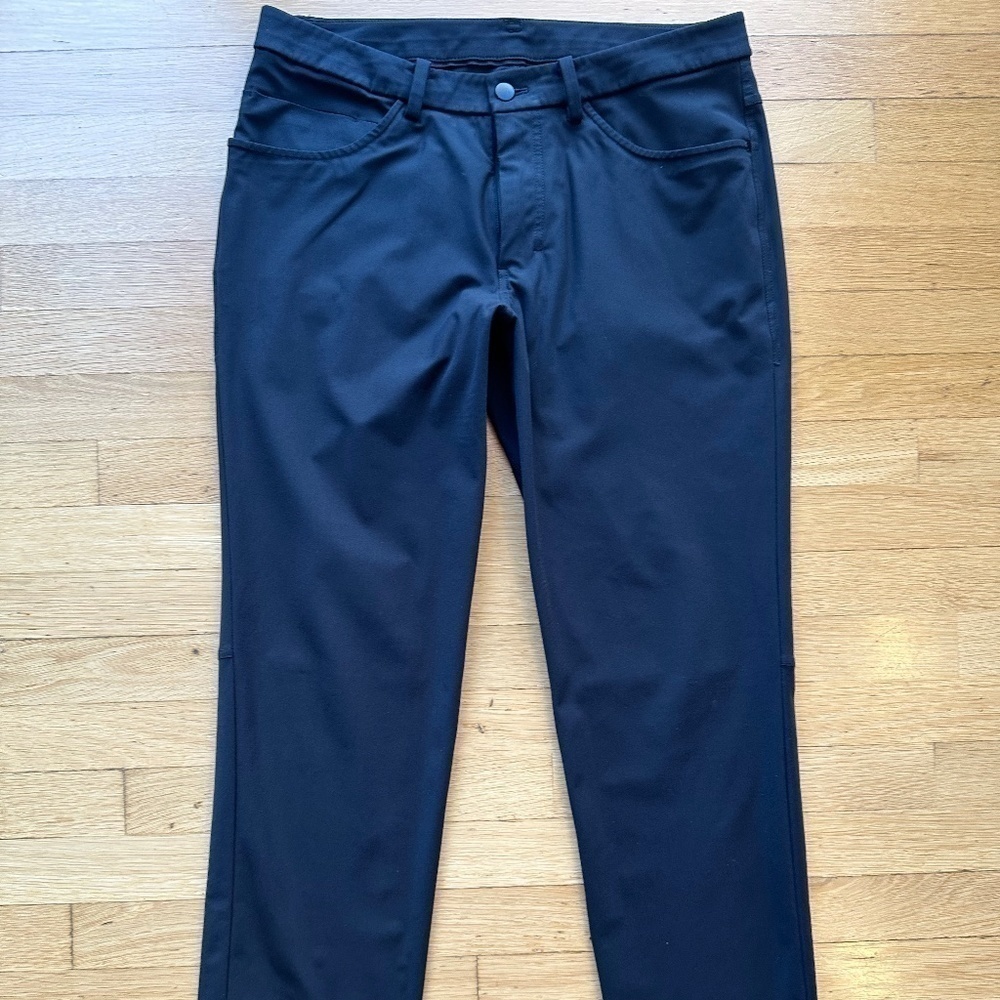 Lululemon Men’s ABC Black Pants Size 32? Inseam 30" - Picture 3 of 13